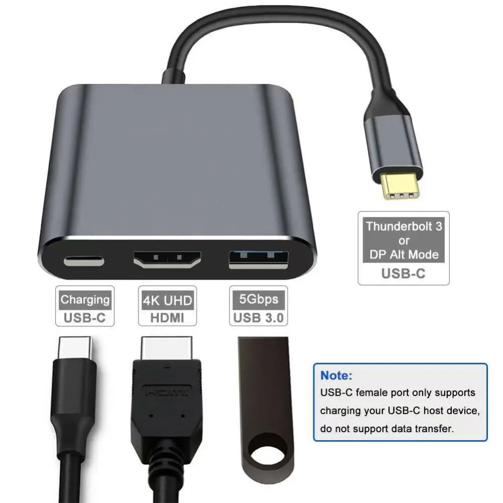 buy 3-in-1 USB-C Hub