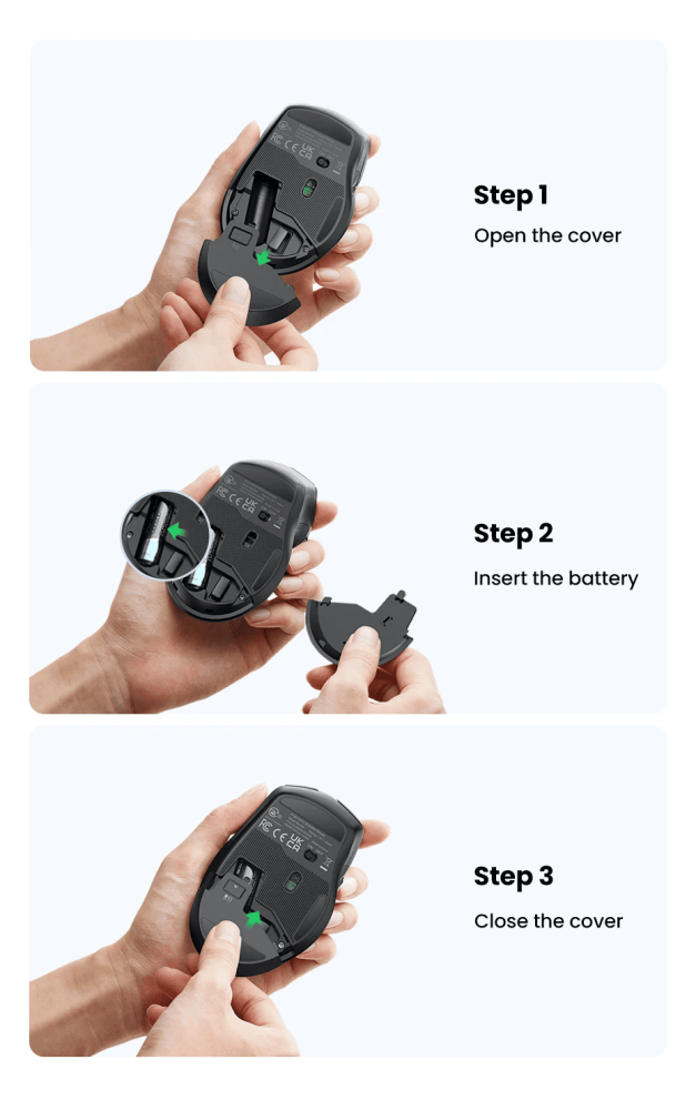 buy UGREEN Dual-Mode Wireless Ergonomic Mouse 4000DPI