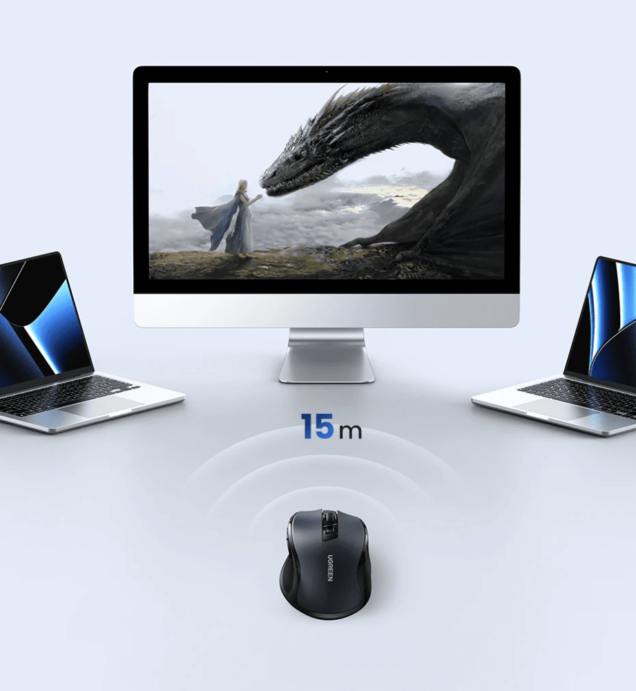 buy UGREEN Dual-Mode Wireless Ergonomic Mouse 4000DPI