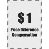 1$ Price Difference Compensation