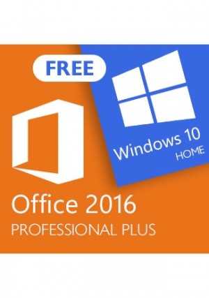 Microsoft Office 2016 Professional Plus (+Windows 10 Home for free)