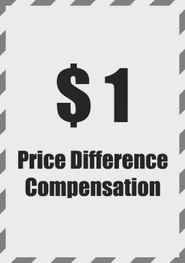1$ Price Difference Compensation
