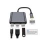 3-in-1 USB-C Hub: type-c 3in1 PD100W+HDMI(4K/30Hz)+USB3.0