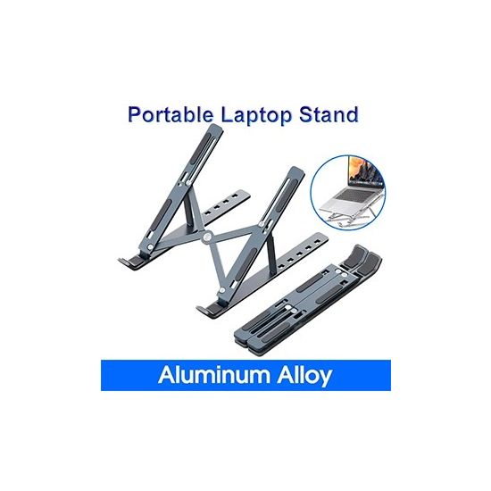 Foldable Stand Adjustable Portable Bracket Support Base Aluminum Alloy Holder For Macbook & Laptop