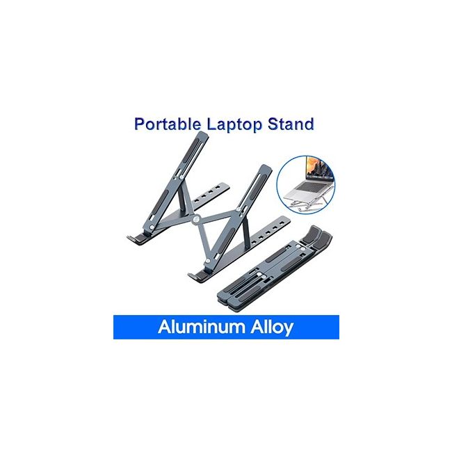 Foldable Stand Adjustable Portable Bracket Support Base Aluminum Alloy Holder For Macbook & Laptop