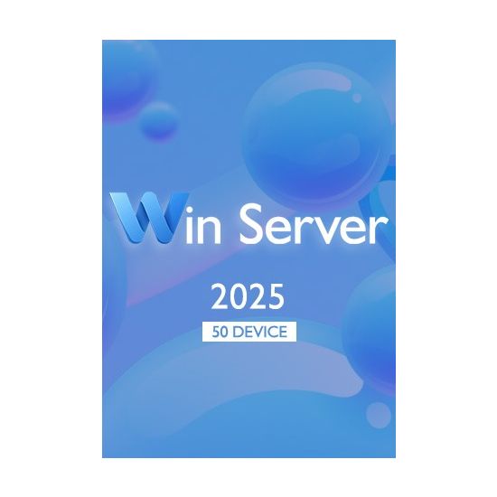 Win Server 2025 Remote Desktop - 50 Device CALs Certificate
