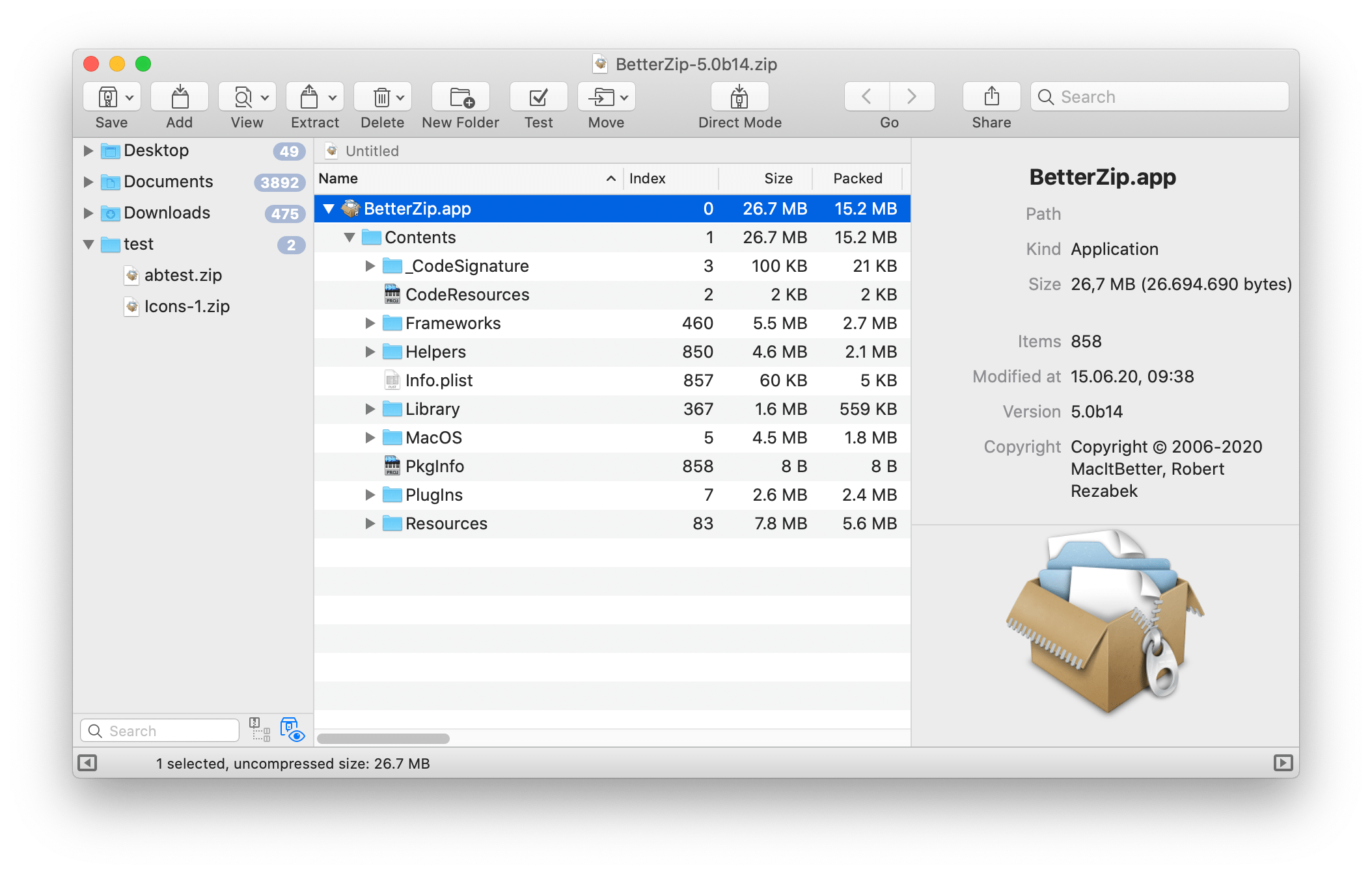 BetterZip 5 for Mac