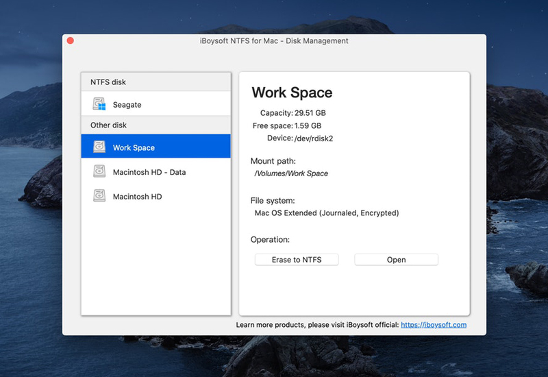 iBoysoft NTFS Professional for Mac