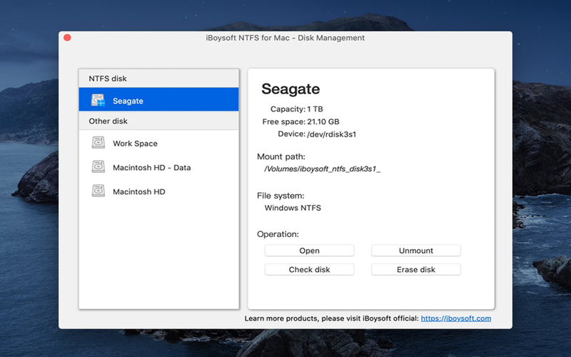 iBoysoft NTFS for Mac