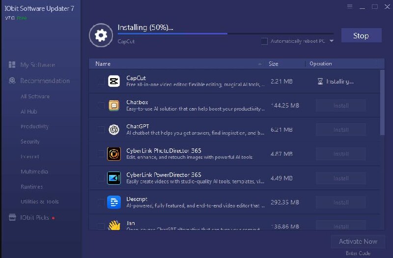Buy iObit Software Updater 7 key