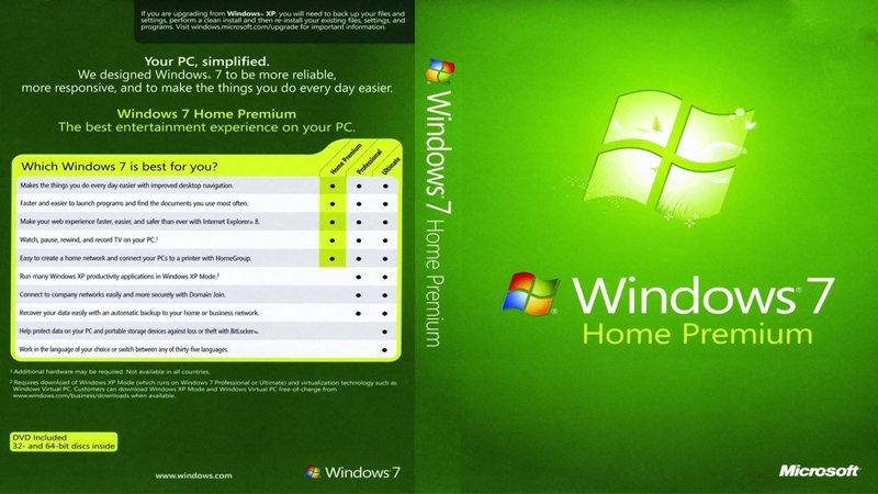 Microsoft Windows 7 Home Premium 64 Bit at Gear4music